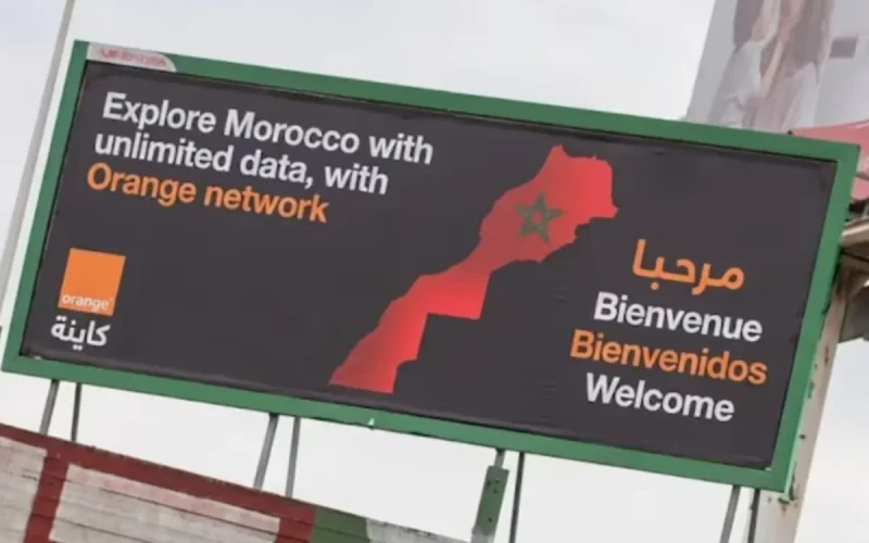 Orange affiche le Maroc avec le Sahara, Sebta et Melilla… puis retire sa publicité