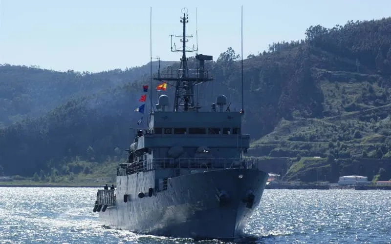 Un navire militaire espagnol en mission dans les eaux proches du Maroc