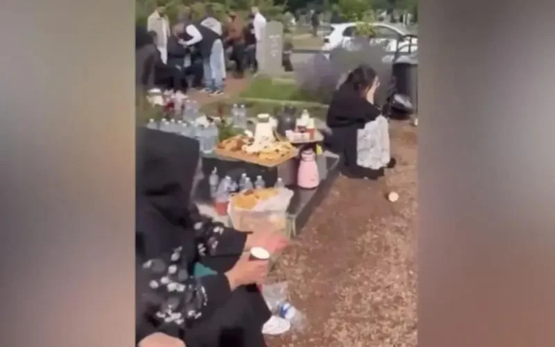 Polémique autour d'une vidéo de repas dans un cimetière belge