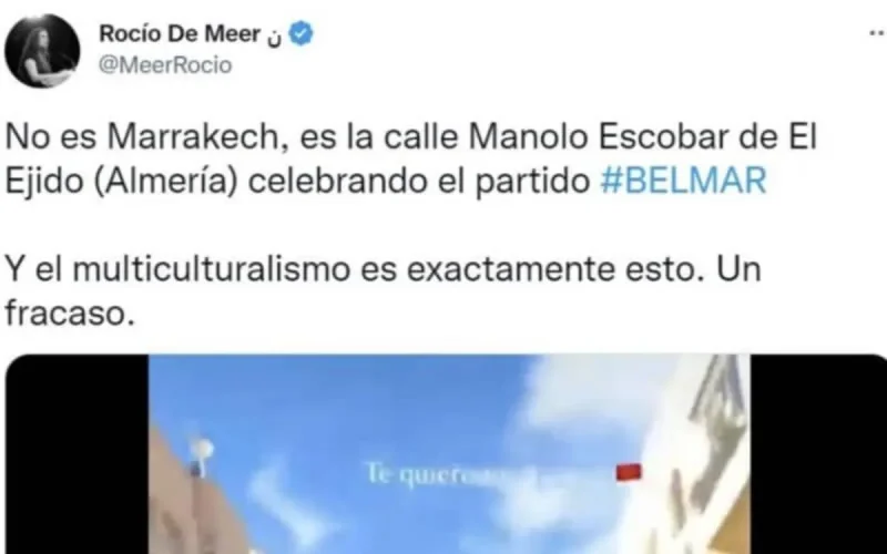 Cinglante réaction d'un jeune marocain à un tweet d'une députée de Vox (extrême droite)