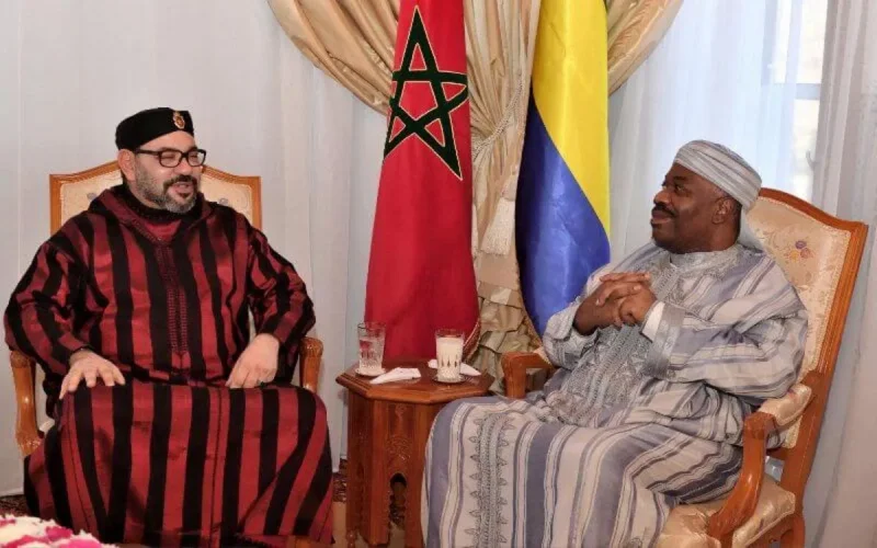 Le roi Mohammed VI en visite au Gabon