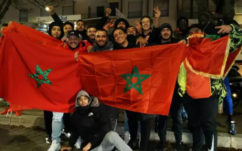 Célébration de la qualification du Maroc dans les rues de Loiret 