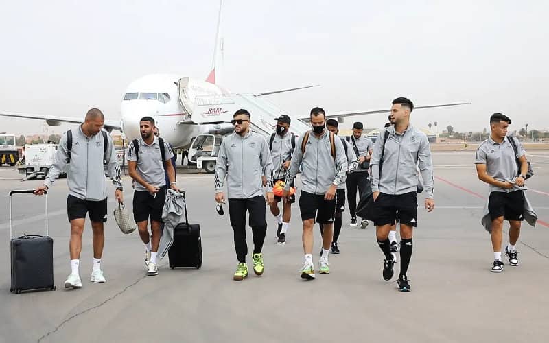 L’équipe d’Algérie est arrivée à Marrakech
