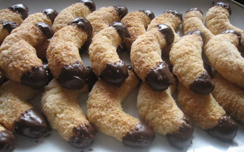 Croissants A La Noix De Coco Et Chocolat Croissants A La Noix De Coco Et Chocolat