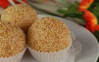 Gâteau à la vanille et aux sésames