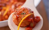 Boulettes d'agneau et concassée de tomate