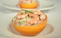 Pamplemousses aux crevettes