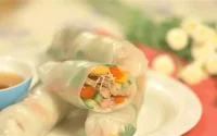 Rouleaux à la mangue et au poulet