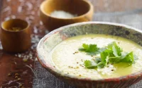 Soupe aux cheveux d'ange et noix de coco