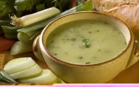 Soupe de poisson et poireaux