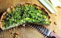 Tarte aux blettes et aux crevettes