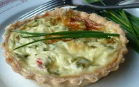 Tartelettes à la ciboulette et au chèvre