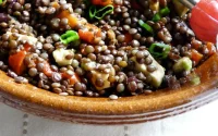 Salade de lentilles à l'orientale