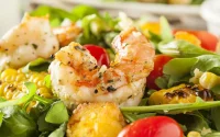 Salade de calamars et crevettes