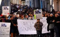 Marche pour Souad et Najia Bouchanfour à Feugarolles