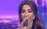 Dounia Batma lors de la finale d'Arab Idol