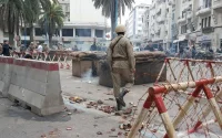 Scènes de guerre à Casablanca (photos)
