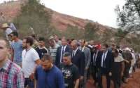 Faouzi Lekjaâ aperçu aux funérailles de Mustapha Ihattaren