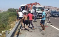 Un accident sur l'autoroute Rabat-Kénitra fait deux blessés