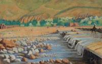 « Scene at Marrakech » de Winston Churchill aux enchères