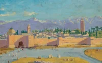 Angelina Jolie vend un tableau de Churchill peint à Marrakech