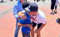 À Marrakech, une star anglaise s'éclate en vacances en famille