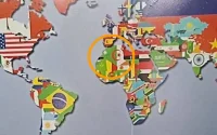 Polémique : une carte du monde sans le Maroc à Montpellier (photo)