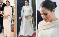 La robe à 100 000 £ de Meghan Markle portée au Maroc fait encore polémique