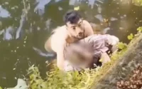 Nadir n'a pas hésité à plonger dans l'eau glaciale pour sauver une femme (vidéo)