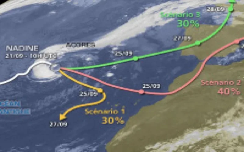 La tempête tropicale "Nadine" menace le Maroc