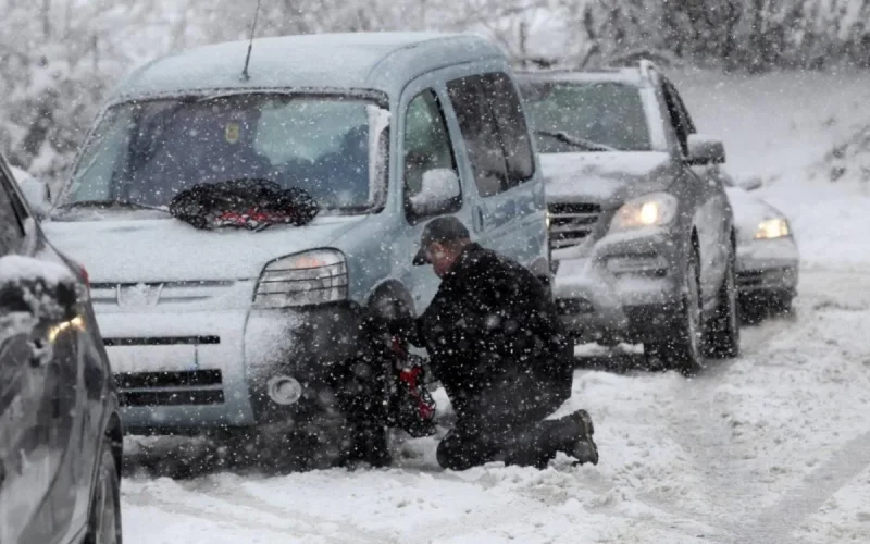 A cause de la neige, des routes fermées dans le nord du Maroc