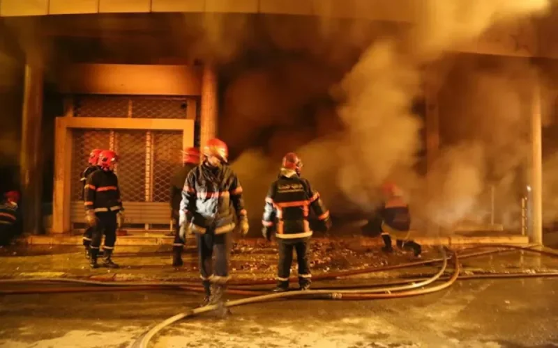 Le siège de la SNRT à Rabat prend feu (photos)