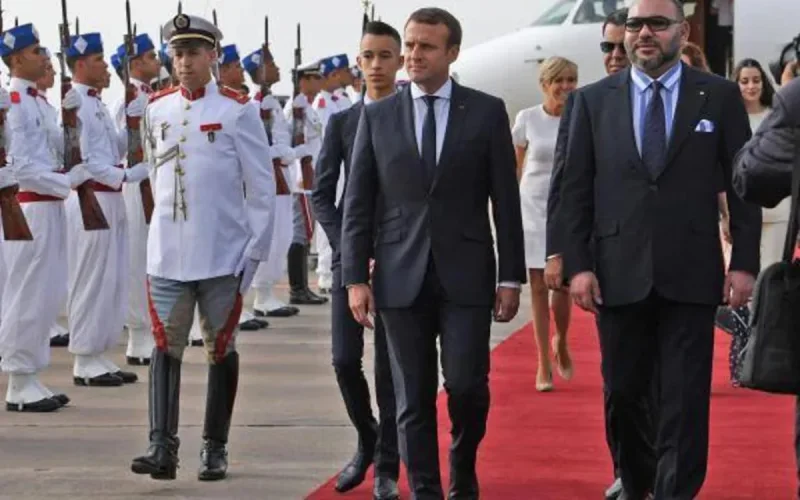 L'arrivée d'Emmanuel Macron au Maroc (vidéo)