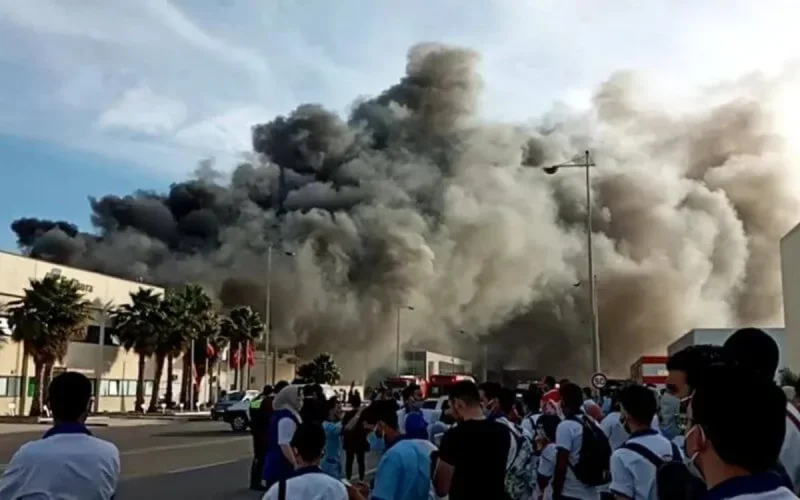 Une unité industrielle a pris feu à Tanger Free Zone