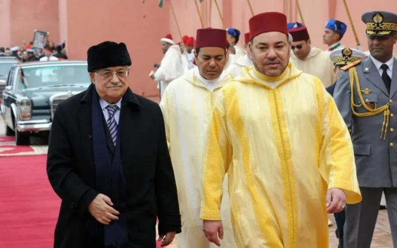 Le roi Mohammed VI s'entretient avec le président palestinien